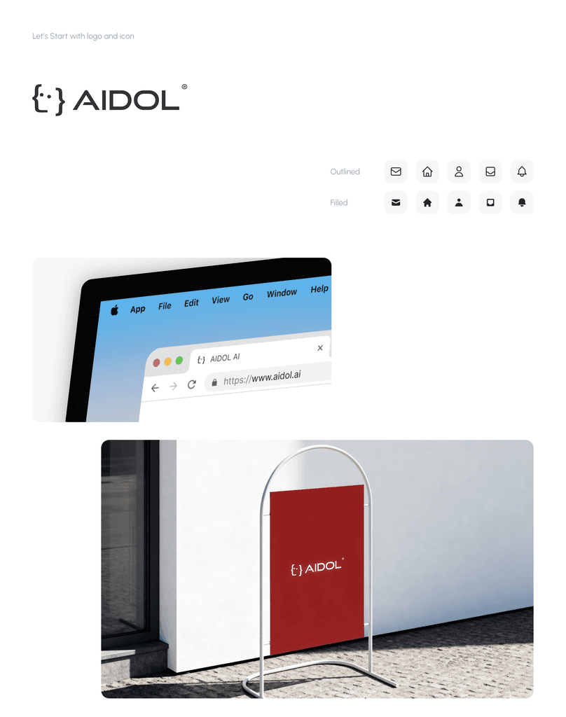 Logo, dual-weight icon set, browser and signage applications.